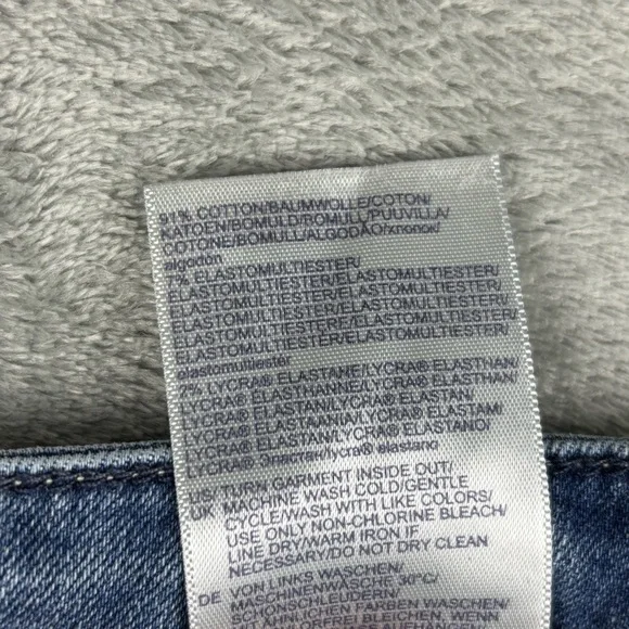 NYDJ Jeans Womens 14 Blue Marilyn Straight Lift Tuck Denim Stretch Medium Wash - Picture 9 of 14